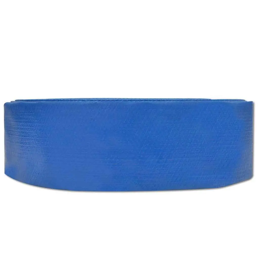 Flat Hose PVC 50 m 1.5" Flexible Water Irrigation Garden Pumping