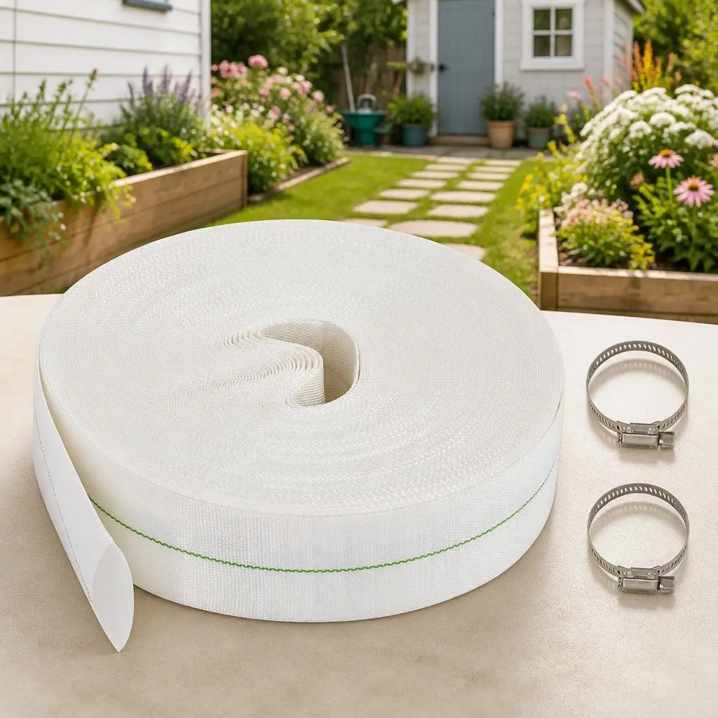 Flat Hose PE Lining 50m 1.5 Inch Water Irrigation Garden Pumping Supply Line