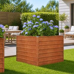 Practical Corten Steel Planter for Any Outdoor Setting