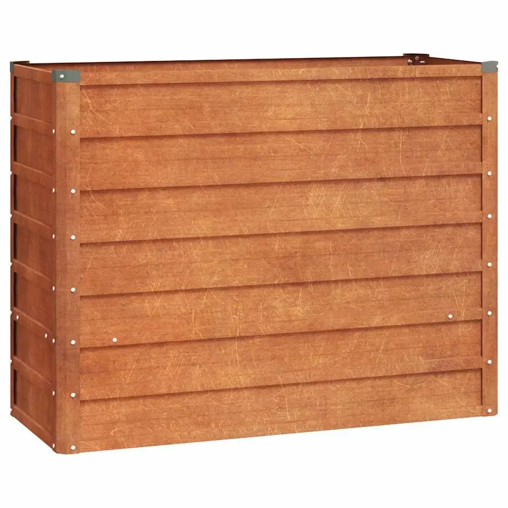 Garden Raised Bed Planter Corten Steel Weathering Brown Outdoor Vegetable Flower