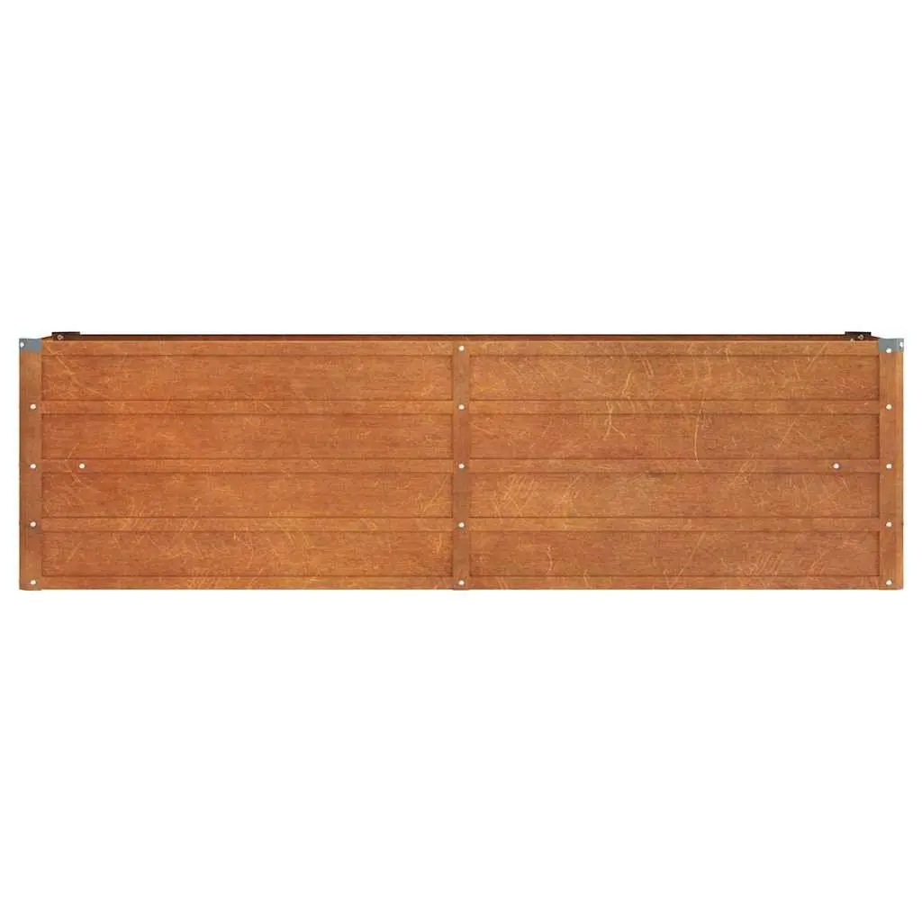Garden Raised Bed Corten Steel Weathering Planter 160x40x45cm Brown Outdoor