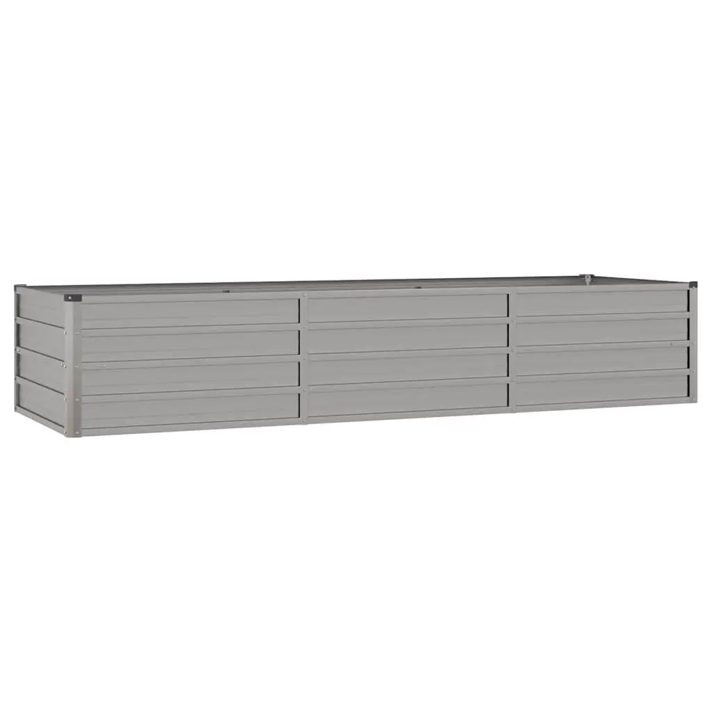 Corten Steel Raised Garden Bed Outdoor Planter Box 240x80x45cm Brown Weather Resistant