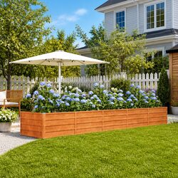 Practical Corten Steel Raised Bed for Your Garden
