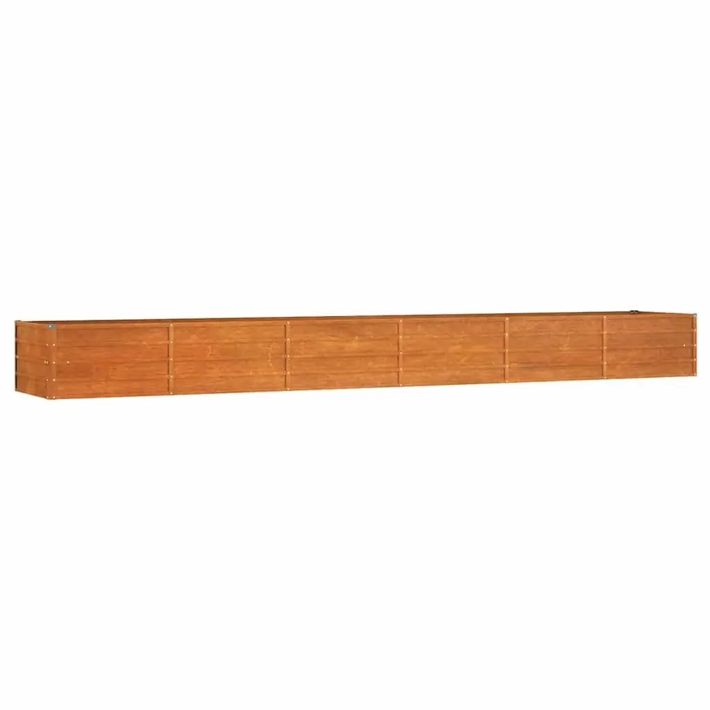 Garden Raised Bed Planter Corten Steel Weathering Brown Outdoor Vegetables