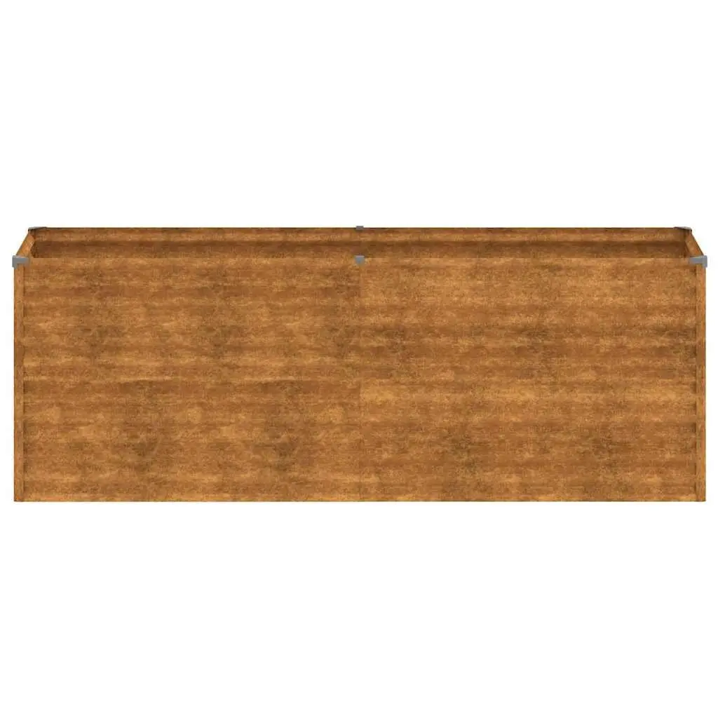 Garden Raised Bed Planter 196x50x69cm Corten Steel Weathering Brown Box
