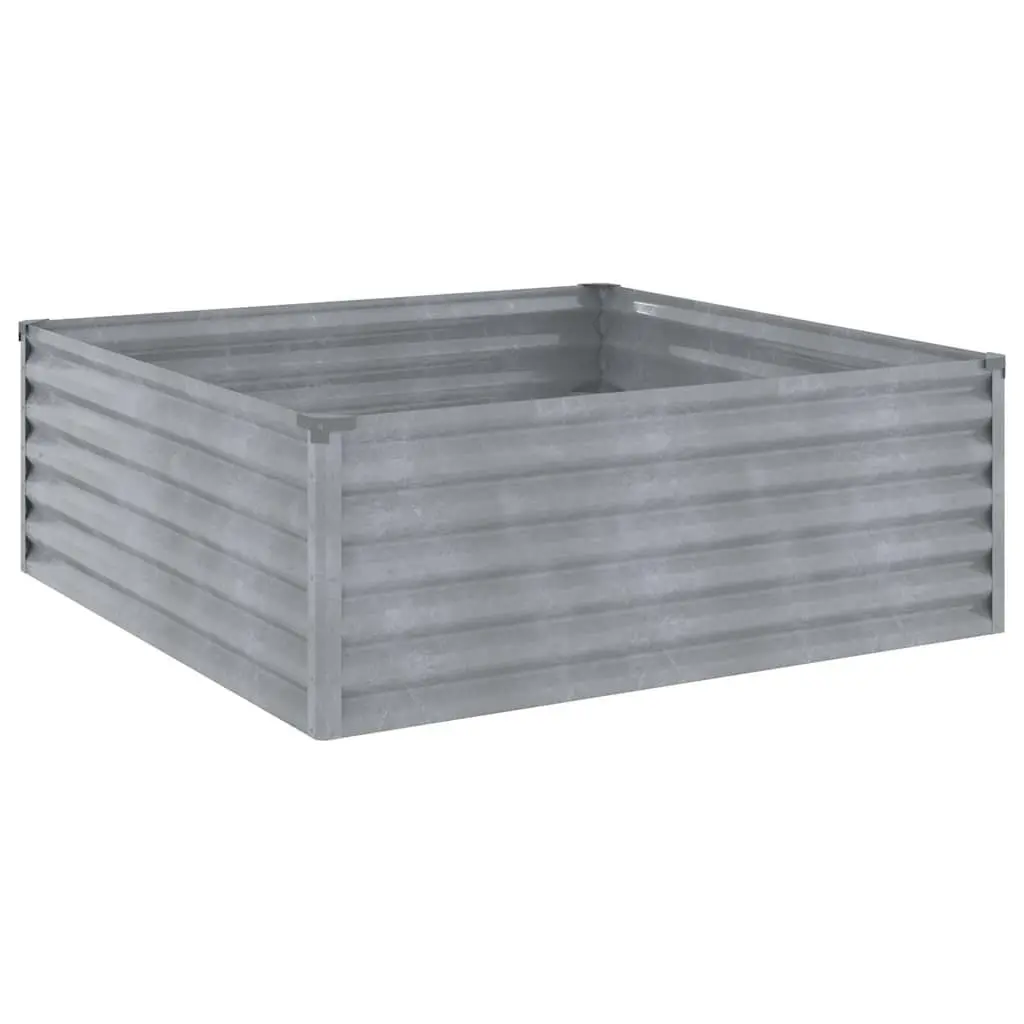 Garden Raised Bed 100x100x36 cm Corten Steel Brown Planter Box Outdoor
