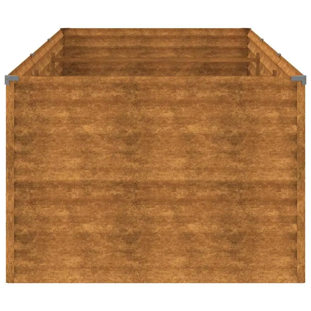 Garden Raised Bed Planter 290x100x69 cm Corten Steel Brown Outdoor Flower Box