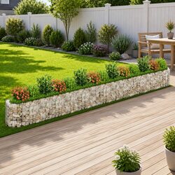 Versatile Gabion Raised Bed for Various Gardening Needs 540x50x50cm