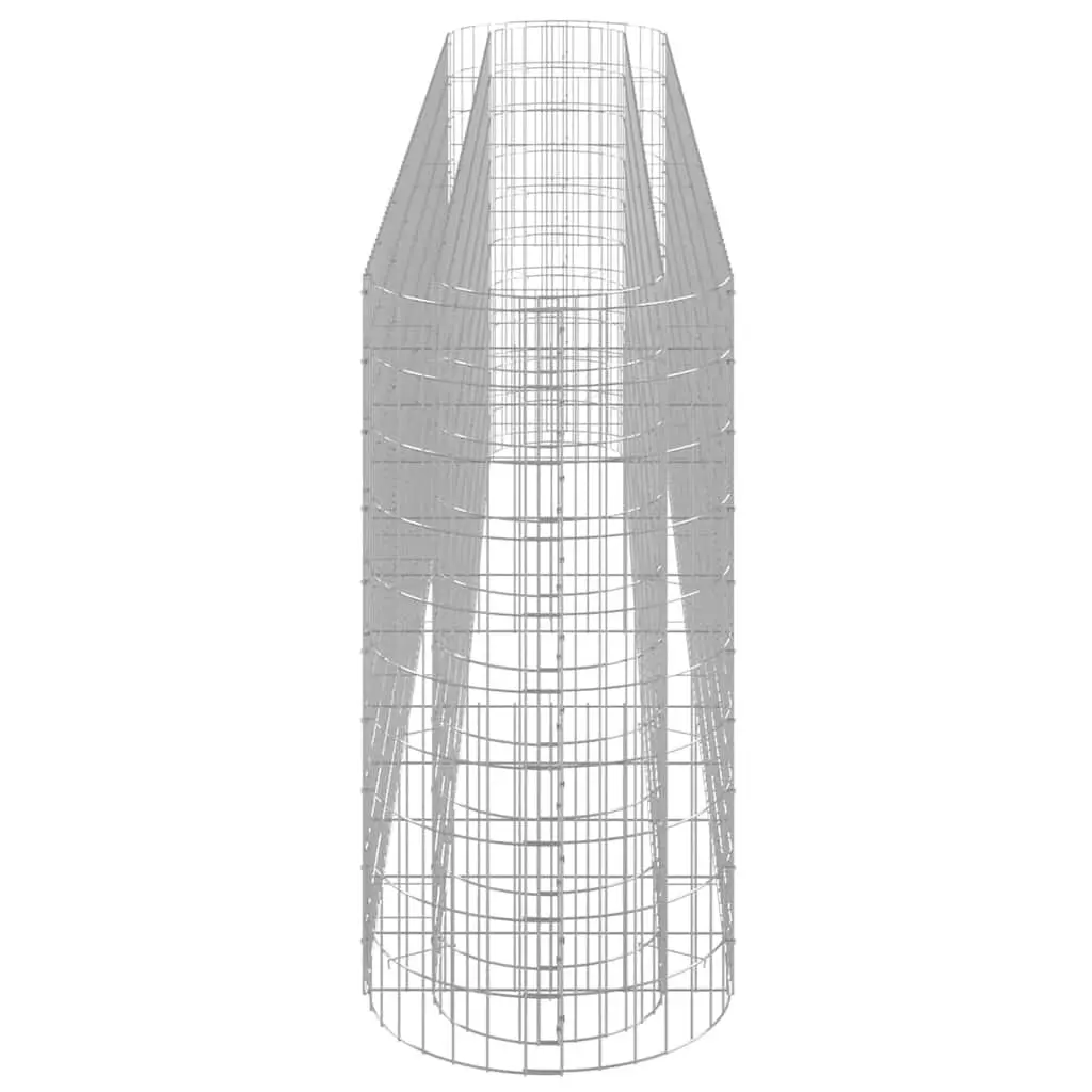 Gabion Raised Bed Garden Planter Galvanised Iron 330x50x100cm Silver