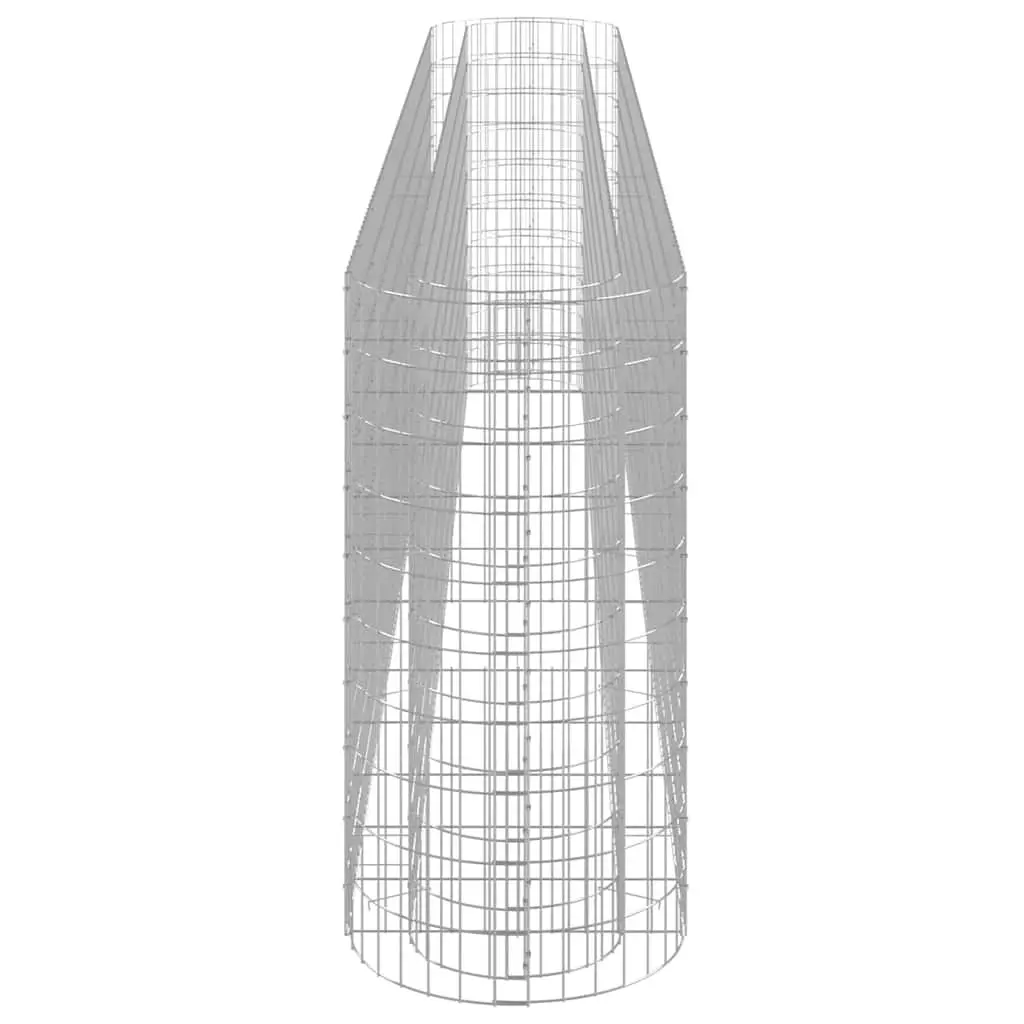Raised Bed Garden Planter Border Galvanised Iron Sturdy 400x50x100 cm Silver