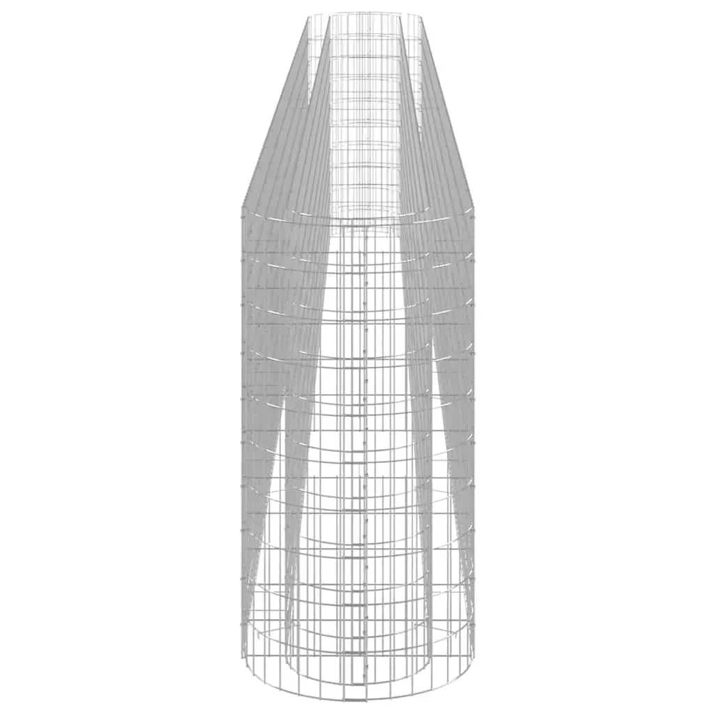 Raised Bed Planter Galvanised Iron 540x50x100cm Silver Decorative Garden Border