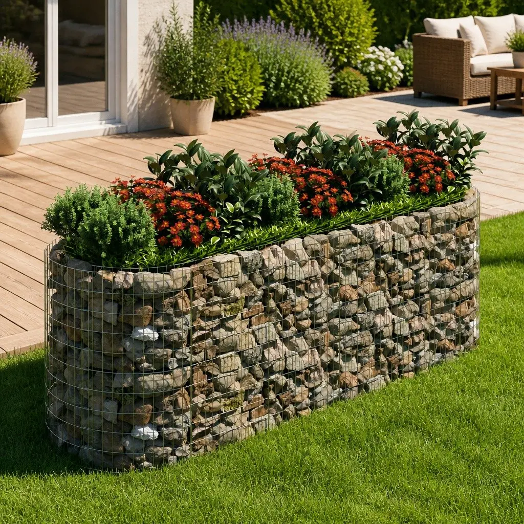 Raised Garden Bed Planter Border Silver Galvanised Iron 300x100x100cm Rustproof Weather Resistant Stable Structure