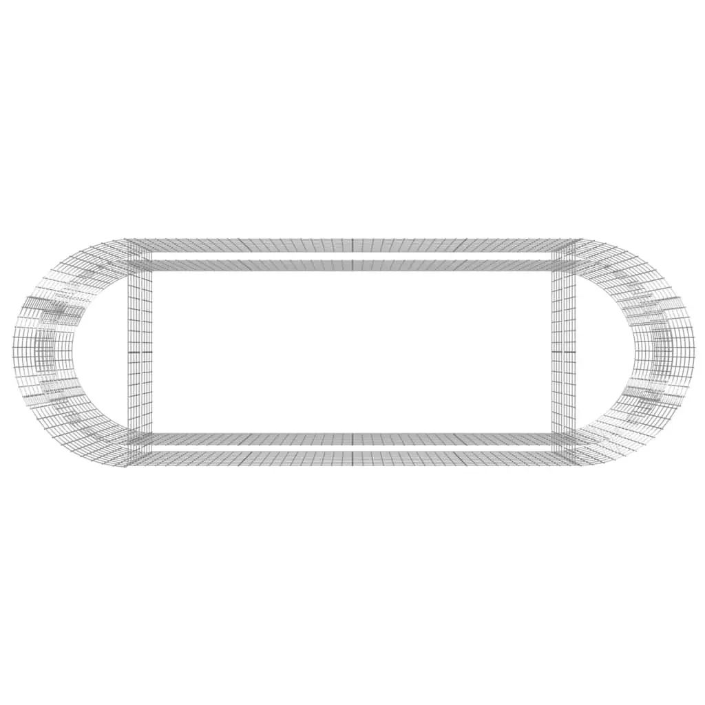 Raised Garden Bed Planter Border Silver Galvanised Iron 300x100x100cm Rustproof Weather Resistant Stable Structure