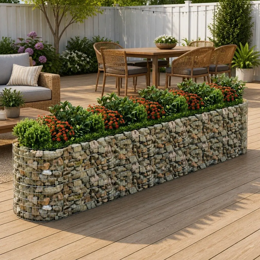 Raised Bed Planter Box Galvanised Iron Silver 500x100x100cm Outdoor Garden Border