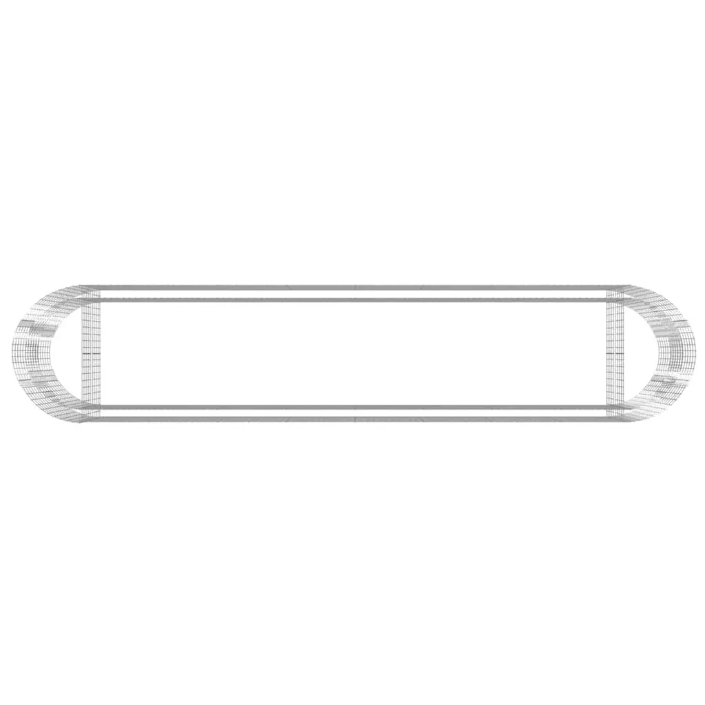 Raised Bed Planter Box Galvanised Iron Silver 500x100x100cm Outdoor Garden Border
