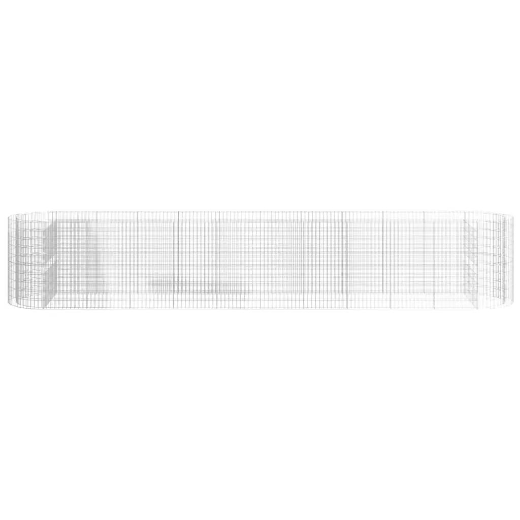 Raised Bed Planter Galvanised Iron Silver 600x100x100cm Durable Garden Border Flower Box