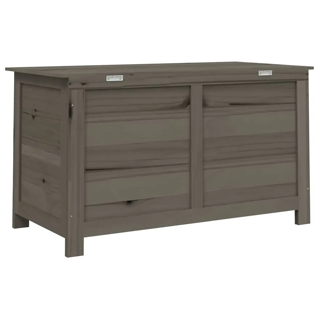 Cushion Storage Box Solid Fir Wood Anthracite 100x50x56cm Garden Patio Outdoor