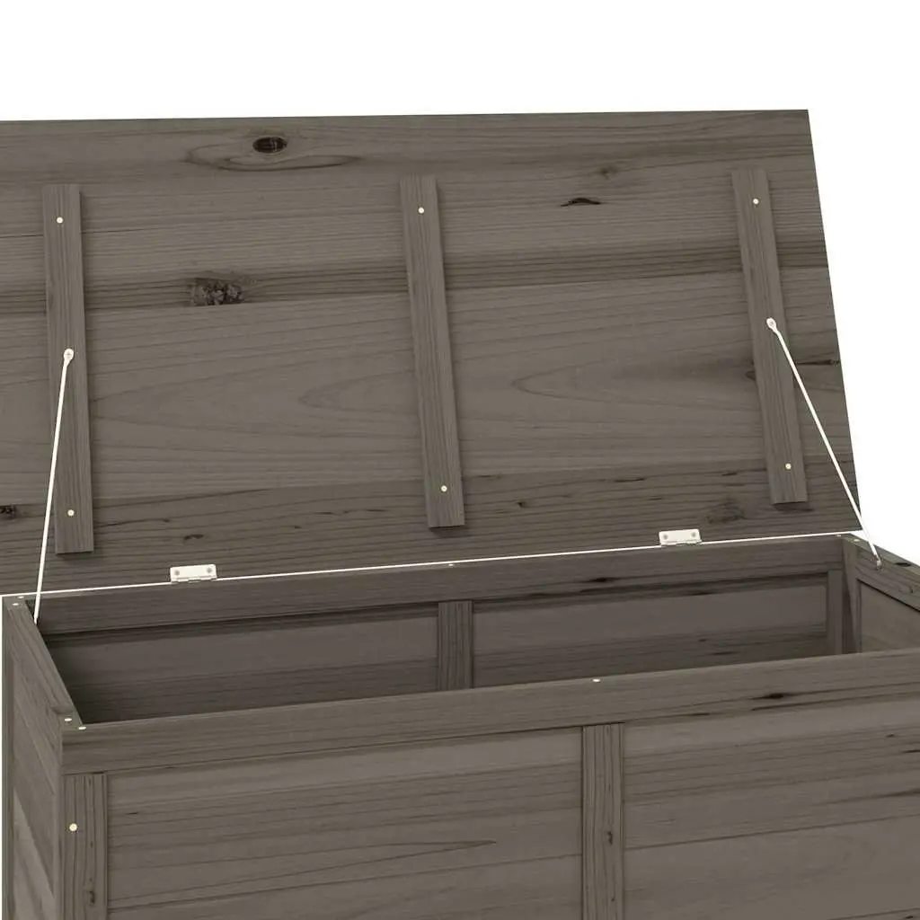 Cushion Storage Box Solid Fir Wood Anthracite 100x50x56cm Garden Patio Outdoor