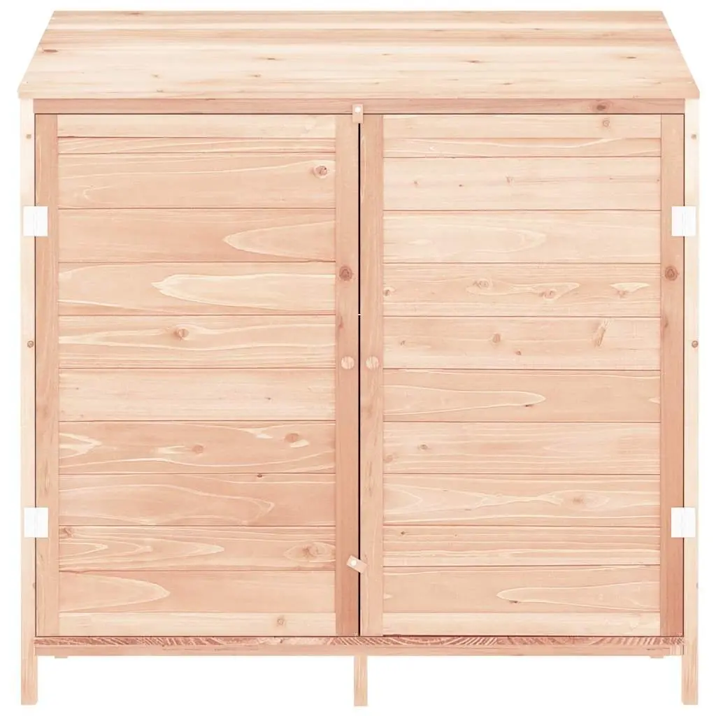 Garden Shed Solid Fir Wood 102x52x112 cm Brown Outdoor Storage