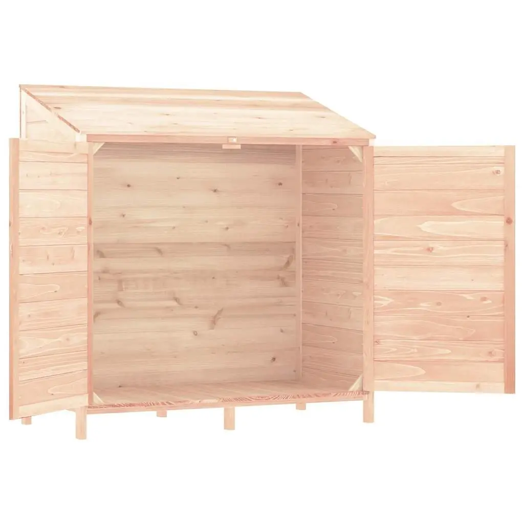Garden Shed Solid Fir Wood 102x52x112 cm Brown Outdoor Storage