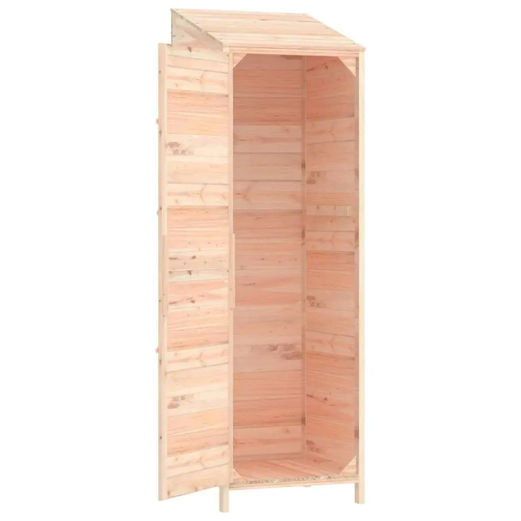Garden Shed Solid Wood Fir 55x52x174.5cm Brown Outdoor Storage Tool Shed