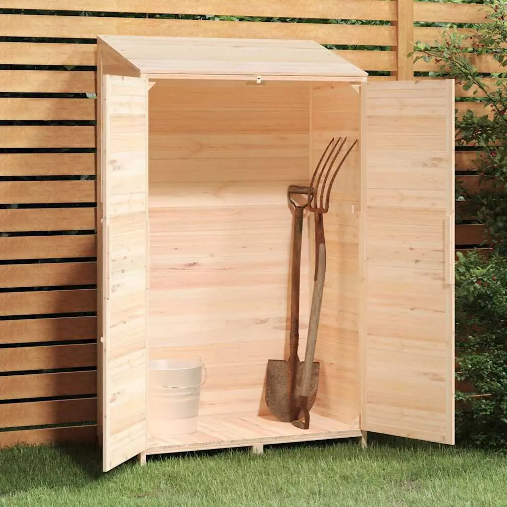 Garden Shed Wooden Structure 102x52x174.5 cm Brown