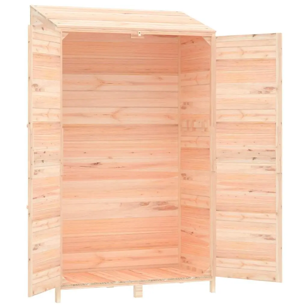 Garden Shed Wooden Structure 102x52x174.5 cm Brown