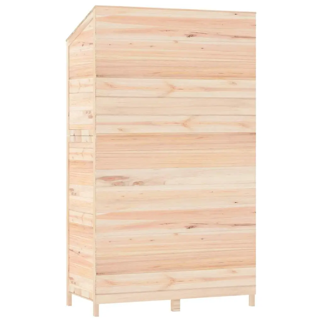 Garden Shed Wooden Structure 102x52x174.5 cm Brown