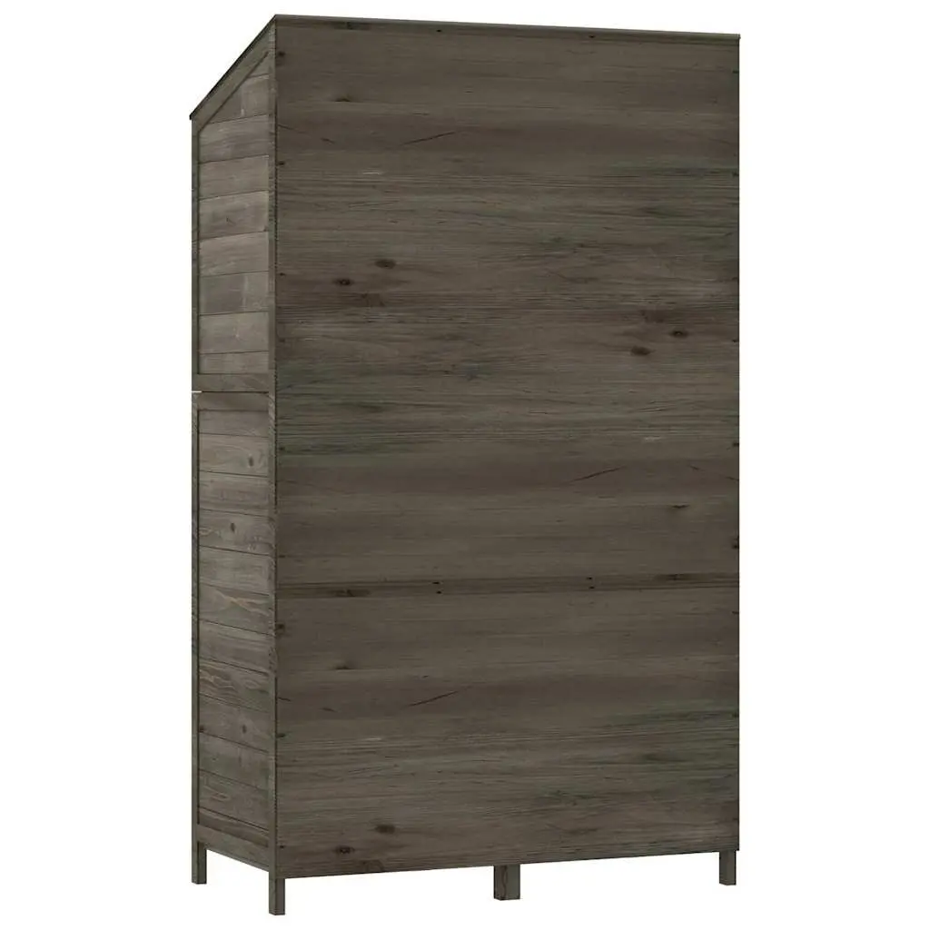 Garden Shed Outdoor Storage Fir Wood Anthracite Tool House 102x52x174.5cm