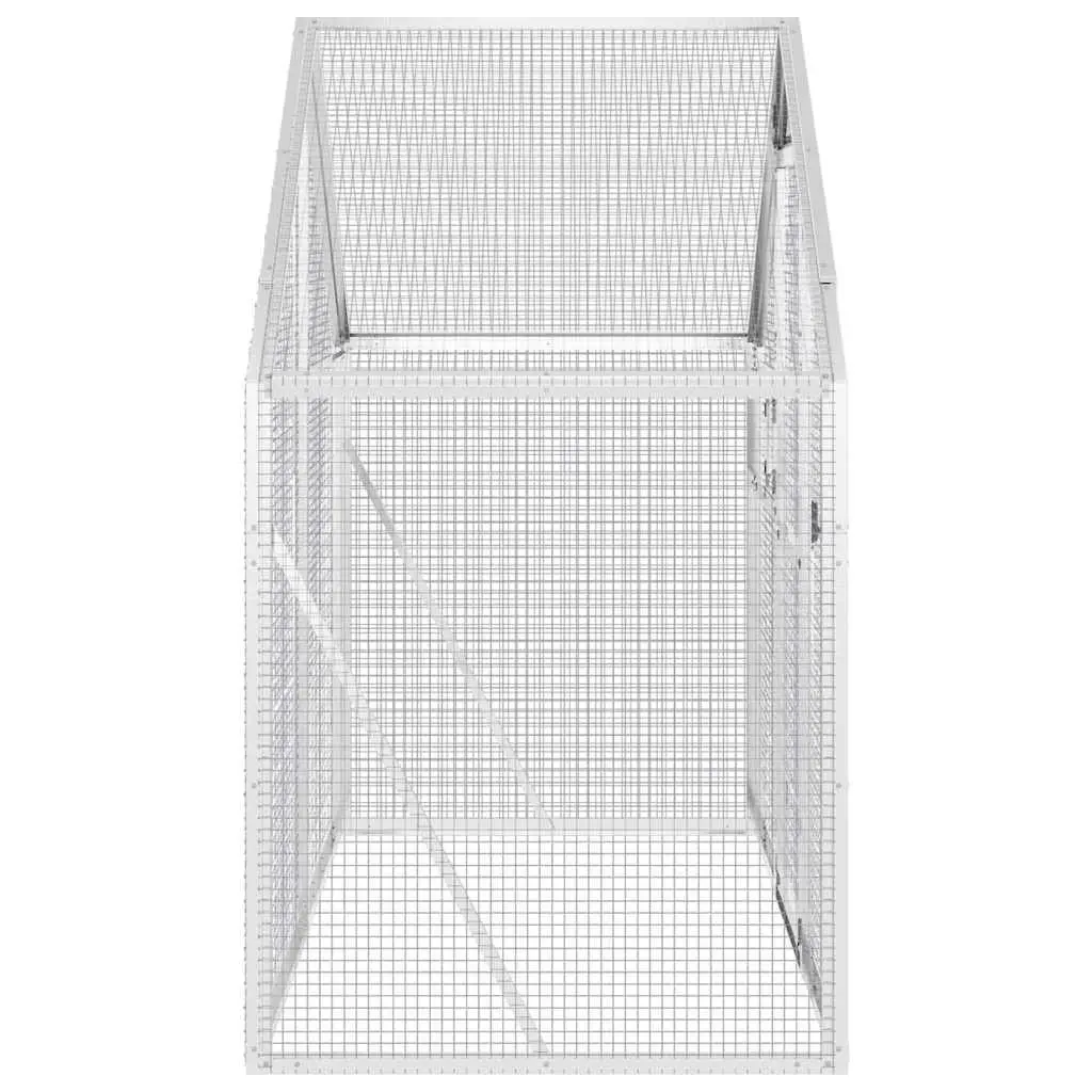 Bird Aviary Aluminium Frame Wire Mesh Cage 179x100x185 cm Silver