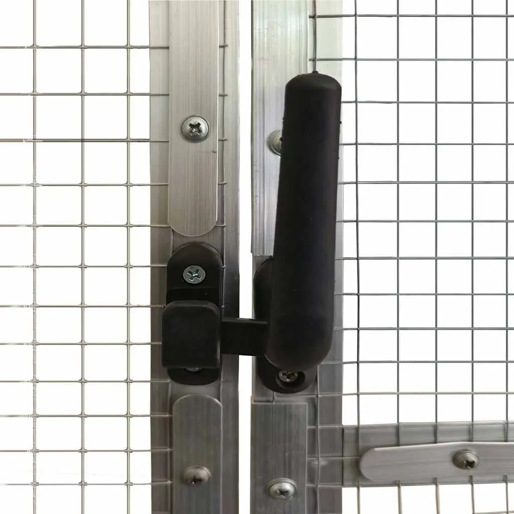 Bird Aviary Aluminium Frame Wire Mesh Cage 179x100x185 cm Silver