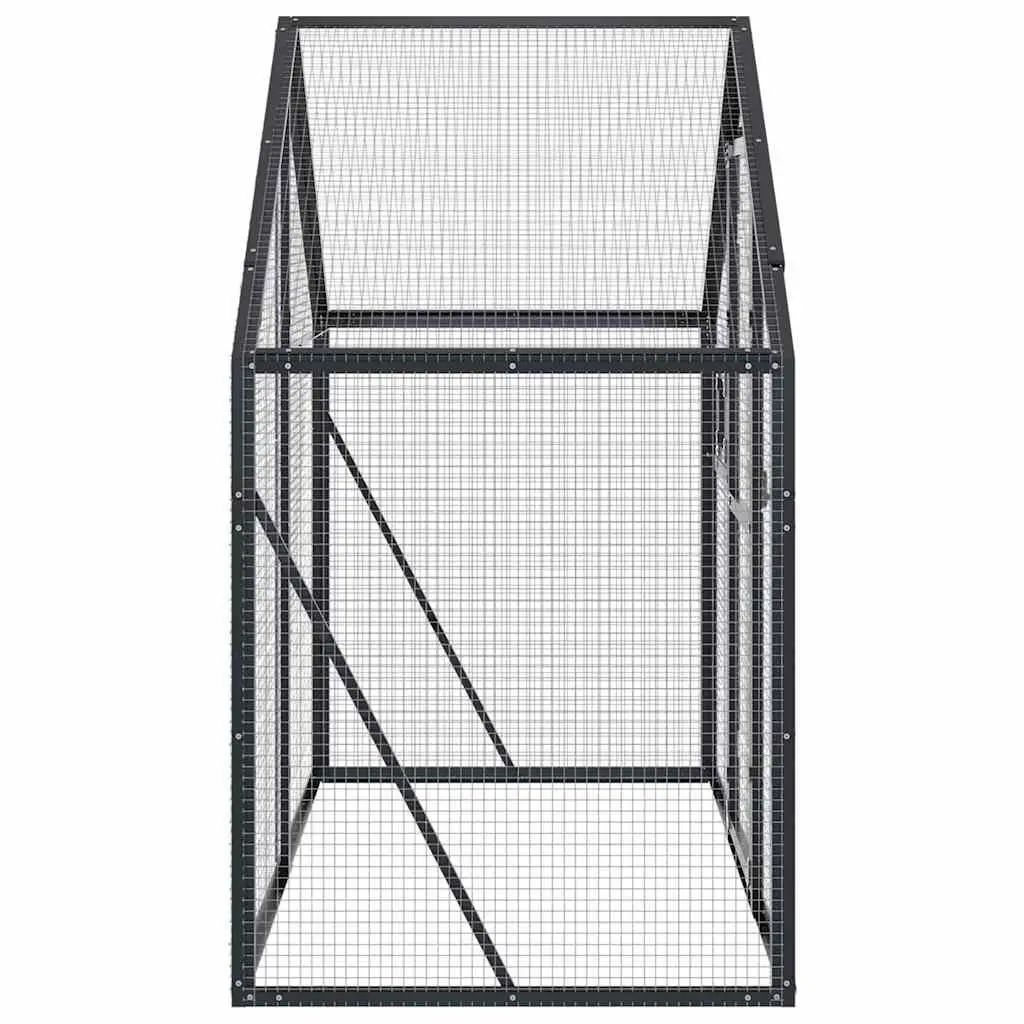Bird Aviary Aluminium Frame Large Anthracite Outdoor Flight Cage Wire Mesh