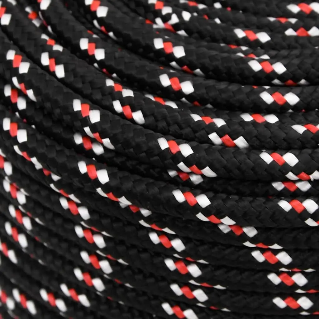 Boat Rope Braided Polypropylene 8mm 25m Black