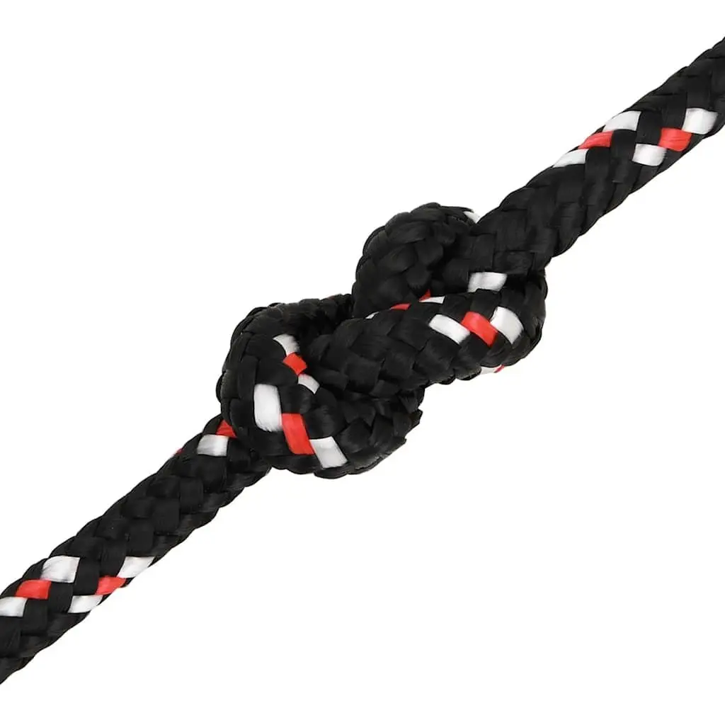 Boat Rope Braided Polypropylene 8mm 25m Black
