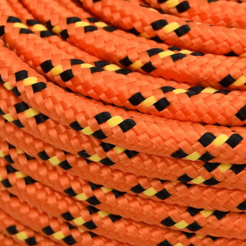 Marine Rope Braided Polypropylene 6mm 50m Orange