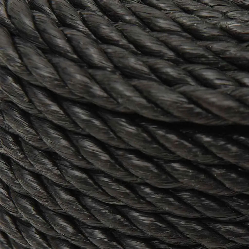 Twisted Polypropylene Rope 10mm 100m Black