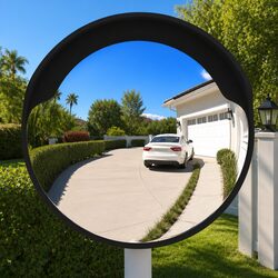 Practical 60cm Outdoor Convex Mirror for Driveways