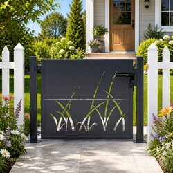 Practical Steel Garden Gate for Your Patio or Fence