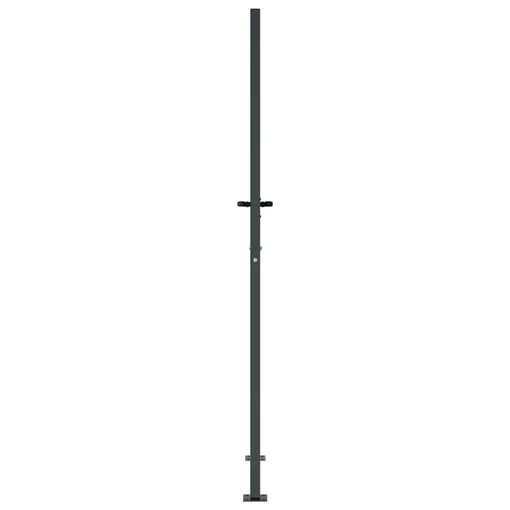 Garden Gate Anthracite 100x200cm Steel Laser-Cut Design Lockable Entry Fence