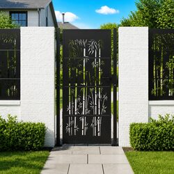 Practical Anthracite Garden Gate for Home and Patio Use 100x175cm