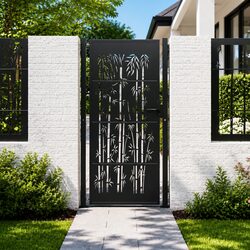 Functional Anthracite Garden Gate for Home Entry