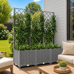 Practical Garden Planter with Trellis for Your Home