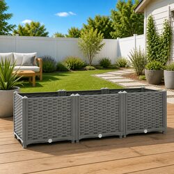 Practical Raised Garden Bed 120x40x38cm for Your Home