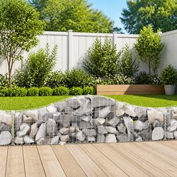 Practical Arched Gabion Basket for Various Garden Uses 200x30x40/60cm