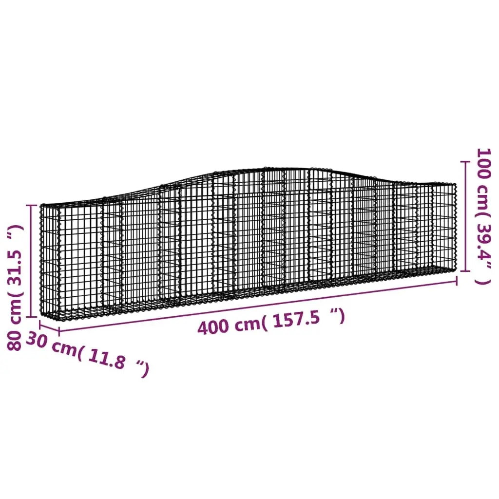 Arched Gabion Basket for Various Outdoor Uses