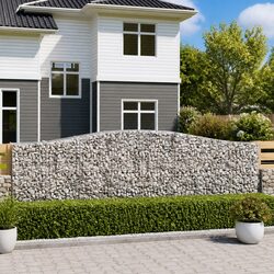 Practical Arched Gabion Basket for Your Backyard