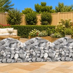 Versatile Use of Arched Gabion Basket in Your Garden