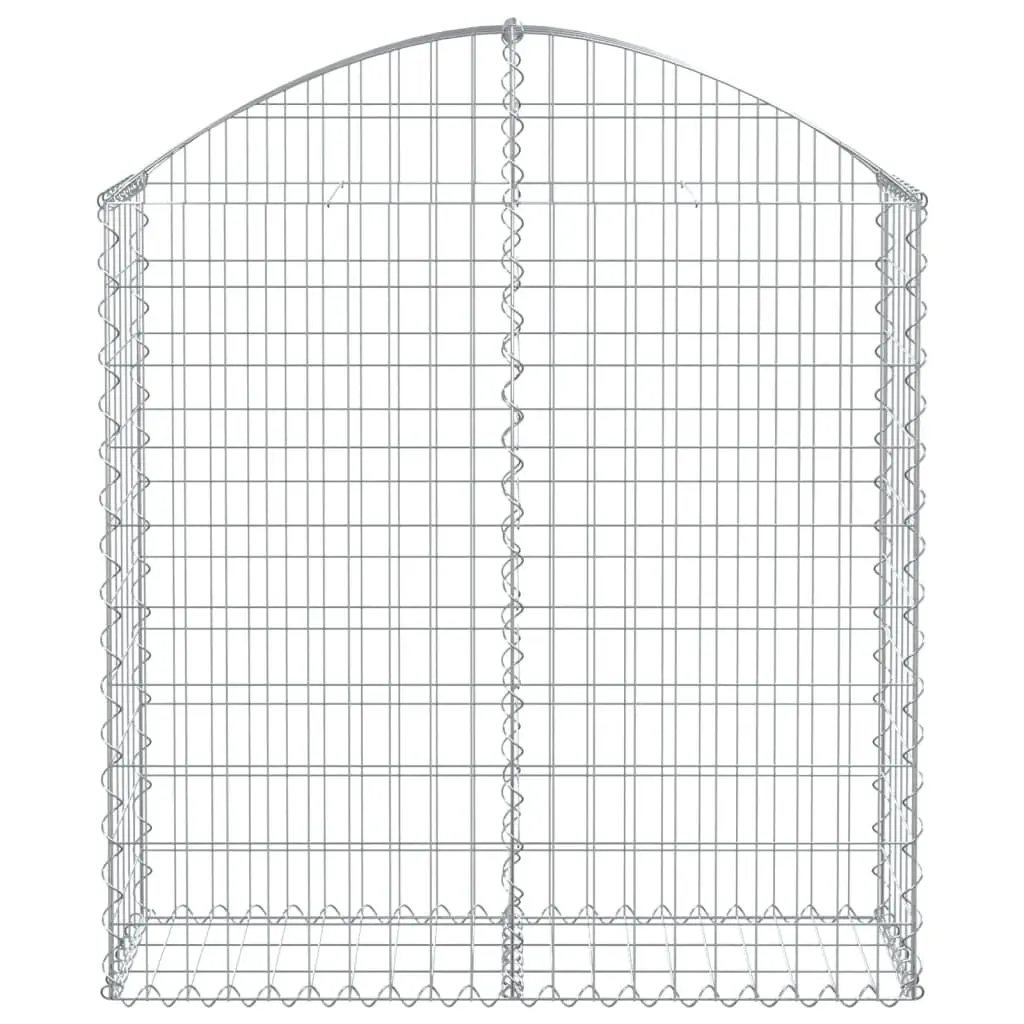 Arched Gabion Basket 100x30x100/120 cm Garden Barrier Retaining Wall Outdoor