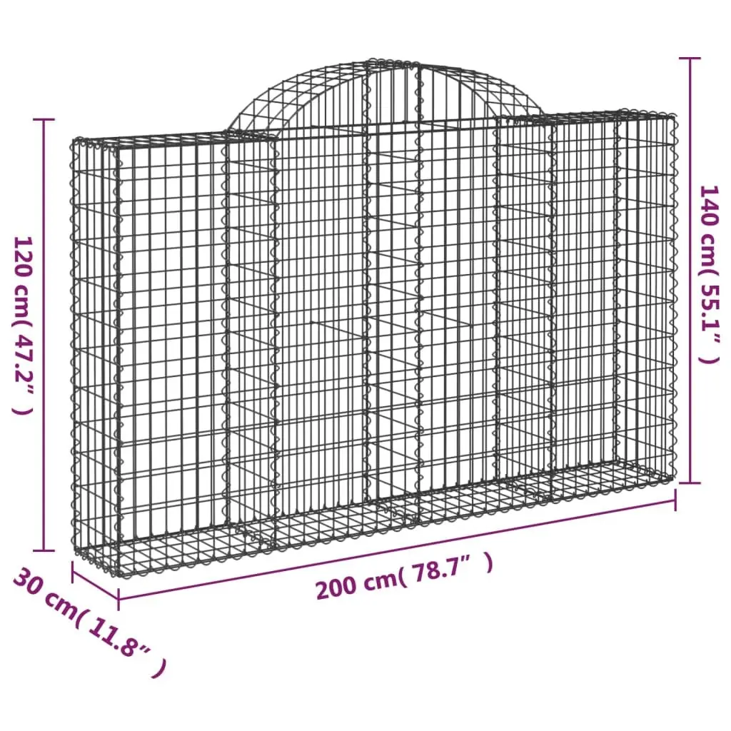 Arched Gabion Basket for Garden Use
