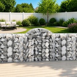 Versatile Arched Gabion Basket for Outdoor Use 200x50x100/120 cm